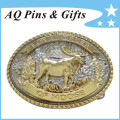 3D Goat Alloy Belt Buckle with Special Edge (Belt buckle-015)